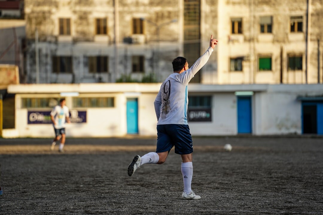 soccer player celebrating goal